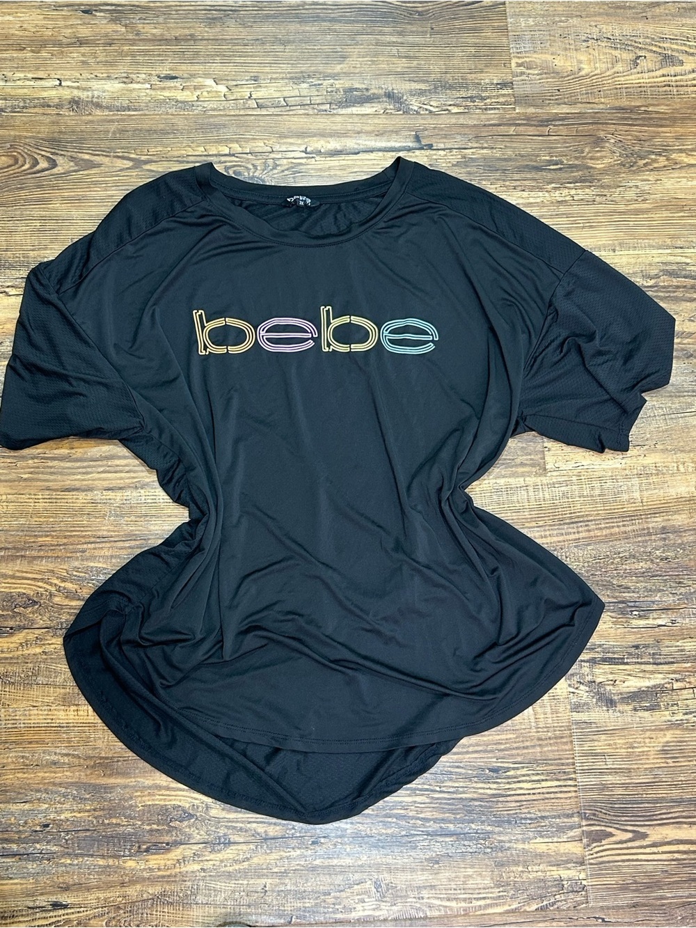 Bebe Black Short Sleeve Tee